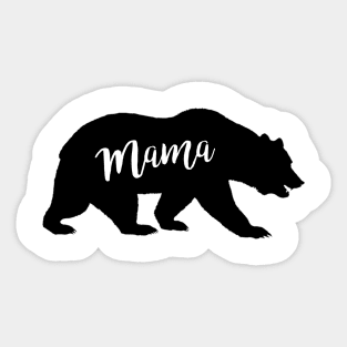 Mama Bear - print black Sticker